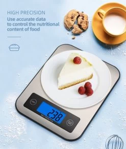 Digitale Precisie Keukenweegschaal - Weegvermogen Tot 10 KG - Incl. Batterijen - Grijs - RVS - Roestvrij Staal 10 Digitale Precisie Keukenweegschaal - Weegvermogen Tot 10 KG - Incl. Batterijen - Grijs - RVS - Roestvrij Staal -Bol Waterkoker Winkel 1015x1200