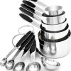 10-delige Set Maatlepels & Maatbekers - Hoogwaardig Roestvrij Staal (RVS) - Maatlepel Set - Maat Cups & Spoons - Met Exacte Hoeveelheden -Bol Waterkoker Winkel 1015x1200 3