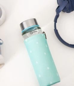 Duurzame Waterfles - Glas - Glazen Drinkfles - 550ml - Inclusief Sleeve - Mint Groen 5 Duurzame Waterfles - Glas - Glazen Drinkfles - 550ml - Inclusief Sleeve - Mint Groen -Bol Waterkoker Winkel 1037x1200 3