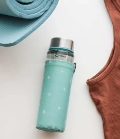 Duurzame Waterfles - Glas - Glazen Drinkfles - 550ml - Inclusief Sleeve - Mint Groen 7 Duurzame Waterfles - Glas - Glazen Drinkfles - 550ml - Inclusief Sleeve - Mint Groen -Bol Waterkoker Winkel 1037x1200 5