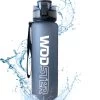 WODster Drinkfles Voor Kinderen En Volwassenen - 1 Liter - Waterfles Met Tijdmarkeringen En Fruit Filter - Bidon BPA Vrij - Grijs -Bol Waterkoker Winkel 1047x1200 4