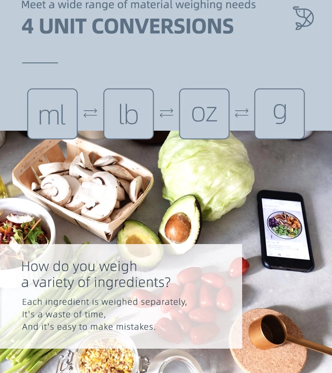Digitale Precisie Keukenweegschaal - Weegvermogen tot 10 KG - Incl. batterijen - Grijs - RVS - Roestvrij Staal Digitale Precisie Keukenweegschaal - Weegvermogen Tot 10 KG - Incl. Batterijen - Grijs - RVS - Roestvrij Staal -Bol Waterkoker Winkel