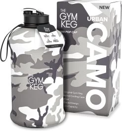 THE GYM KEG 2.2L Gym Waterfles Met Tas En Handvat Herbruikbare Sport Waterfles Fitness Workout Yoga Ecologische BPA-vrij