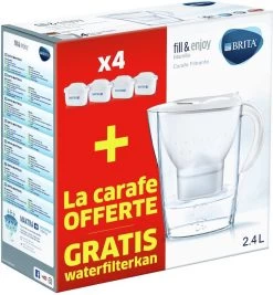 BRITA Waterfilterbundel Marella Cool White + 4 MAXTRA+ Filterpatronen -Bol Waterkoker Winkel 1110x1200