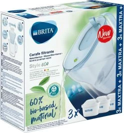 BRITA Waterfilterbundel Style Eco Cool Powder Blue + 3 MAXTRA+ Filterpatronen -Bol Waterkoker Winkel 1114x1200