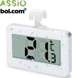 Assio Thermometer Koelkast & Diepvries - Draadloos - Haakje - Magneet - Koelkast Thermometer