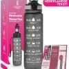 Gluxury Luxe Motivatie Waterfles - Nederlandse Tekst - Drinkfles Met Rietje - 1 Liter Drinkfles - Waterfles Met Tijdmarkering - Inc E-book - Zwart -Bol Waterkoker Winkel 1115x1200 12