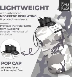 THE GYM KEG 2.2L Gym Waterfles Met Tas En Handvat Herbruikbare Sport Waterfles Fitness Workout Yoga Ecologische BPA-vrij -Bol Waterkoker Winkel 1129x1200 3
