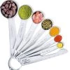 BOTC Maatbeker Set- 8-Delige - Meetlepels - Measuring Spoons - Maatschepjes - RVS - Grijs