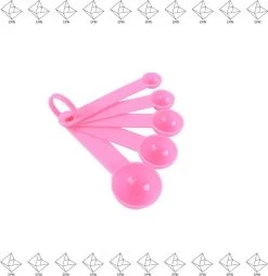 Merkloos EPIN | Maat Lepel Set 5 Delen | Keukengerei | Maatlepel | ROZE