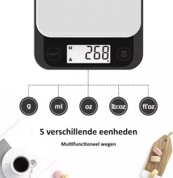 Keukenweegschaal Digitaal - Precisie Keuken Weegschaal - Tot 5 KG 9 Keukenweegschaal Digitaal - Precisie Keuken Weegschaal - Tot 5 KG -Bol Waterkoker Winkel 1173x1200 3