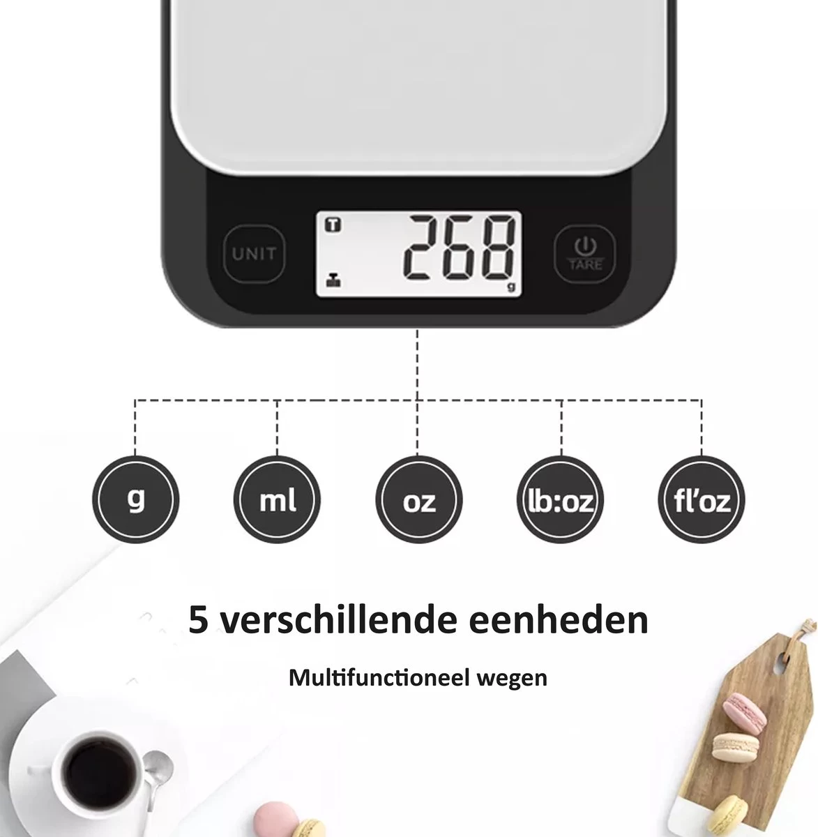 Keukenweegschaal Digitaal - Precisie Keuken Weegschaal - Tot 5 KG Keukenweegschaal Digitaal - Precisie Keuken Weegschaal - Tot 5 KG -Bol Waterkoker Winkel 1173x1200 3