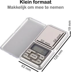 Digitale Precisie Keukenweegschaal - Van 0.01 Tot 200 Gram - Zilver -Bol Waterkoker Winkel 1182x1200 4