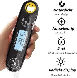 Nauwkeurige Keukenthermometer Met Ophangmagneet – Waterdicht - Digitale BBQ Thermometer - Vleesthermometer Keuken - Kernthermometer - Temperatuur Range -50 °C Tot 300°C - Qwality4u -Bol Waterkoker Winkel 1182x1200 6