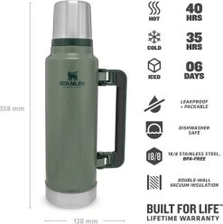 Stanley The Legendary Classic Bottle 1,00L - Thermosfles - Hammertone Green 17 Stanley The Legendary Classic Bottle 1,00L - Thermosfles - Hammertone Green -Bol Waterkoker Winkel 1194x1200 2