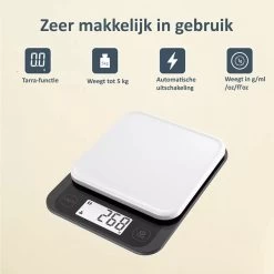 Keukenweegschaal Digitaal - Precisie Keuken Weegschaal - Tot 5 KG 6 Keukenweegschaal Digitaal - Precisie Keuken Weegschaal - Tot 5 KG -Bol Waterkoker Winkel 1198x1200 3
