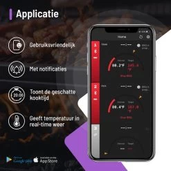 ROYAL CARNIVORE® | Draadloze BBQ Thermometer | Barbecue Vleesthermometer | Kernthermometer | Bluetooth Met App 5 ROYAL CARNIVORE® | Draadloze BBQ Thermometer | Barbecue Vleesthermometer | Kernthermometer | Bluetooth Met App -Bol Waterkoker Winkel 1199x1200 7