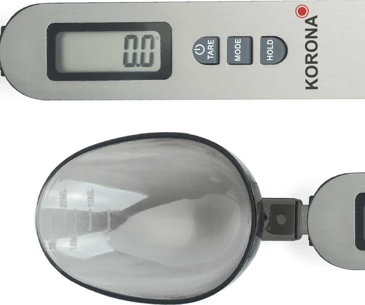 Korona EVA - digitale lepel weegschaal - tot 0,1 gram nauwkeurig Korona EVA - Digitale Lepel Weegschaal - Tot 0,1 Gram Nauwkeurig -Bol Waterkoker Winkel 1200x1005 2