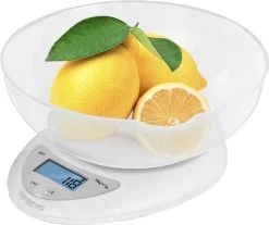 Afecto® - Keukenweegschaal Digitaal - Weegschaal Keuken - Wit | Inclusief Schaal