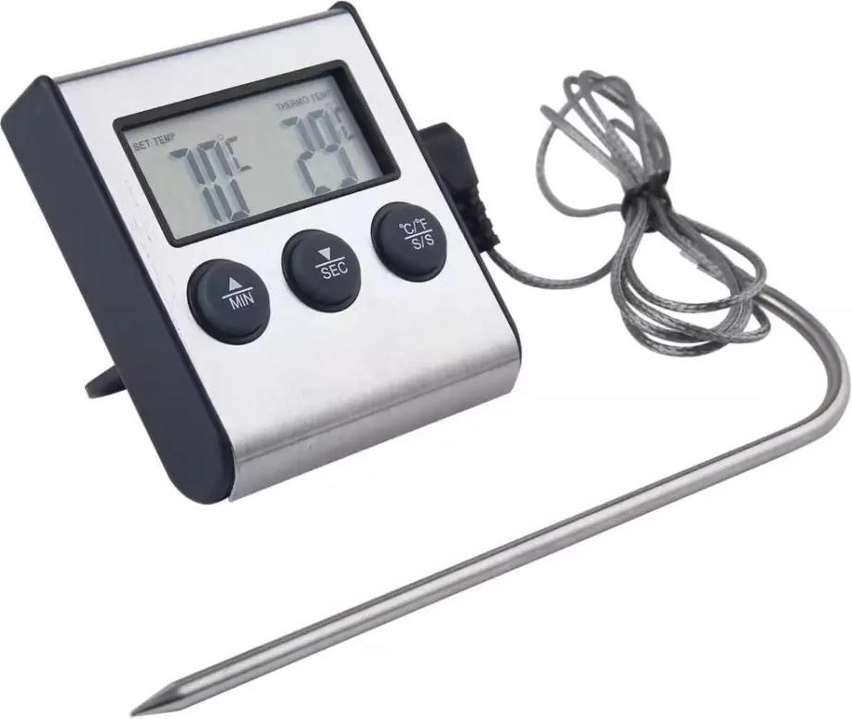 2-in-1 Magnetische Digitale Kern Thermometer Met Keuken Timer Alarm -0-250 Graden Celcius - Magnetische Vloeistof/Vlees Temperatuurmeter Met Meetsonde Draad & Kook Timer 2-in-1 Magnetische Digitale Kern Thermometer Met Keuken Timer Alarm -0-250 Graden Celcius - Magnetische Vloeistof/Vlees Temperatuurmeter Met Meetsonde Draad & Kook Timer -Bol Waterkoker Winkel 1200x1013 1