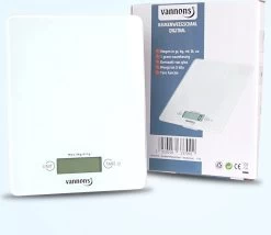 Vannons - Keukenweegschaal - Keukenweegschaal Digitaal - Precisie Weegschaal Tot 5 Kilo - Glas - Wit 7 Vannons - Keukenweegschaal - Keukenweegschaal Digitaal - Precisie Weegschaal Tot 5 Kilo - Glas - Wit -Bol Waterkoker Winkel 1200x1041 1
