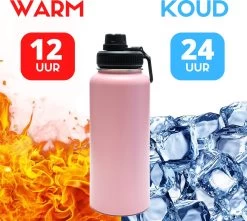 Thermosfles - Pastel Pink - 1 Liter - Extra Dop Met Rietje & Drinktuit - Thermosflessen - Isoleerfles - BPA Vrij - Lekvrij - Thermosfles 1 Liter - Isoleerfles 1 Liter - Thermoskan - Isoleerbeker - Thermosbeker 3 Thermosfles - Pastel Pink - 1 Liter - Extra Dop Met Rietje & Drinktuit - Thermosflessen - Isoleerfles - BPA Vrij - Lekvrij - Thermosfles 1 Liter - Isoleerfles 1 Liter - Thermoskan - Isoleerbeker - Thermosbeker -Bol Waterkoker Winkel 1200x1075