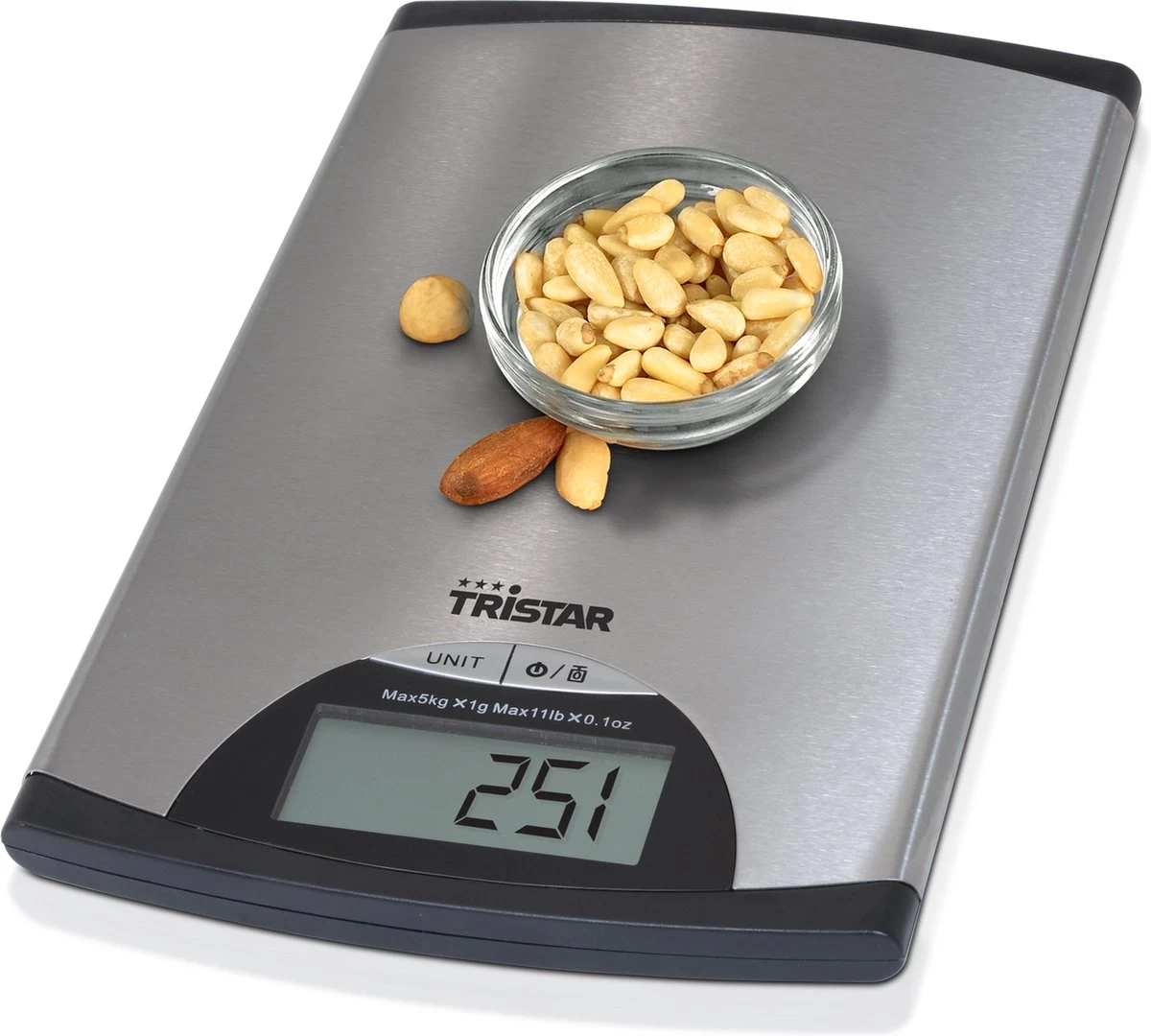Tristar KW-2435 Keukenweegschaal – 5 kilogram – Weegschaal keuken digitaal - RVS Tristar KW-2435 Keukenweegschaal – 5 Kilogram – Weegschaal Keuken Digitaal - RVS -Bol Waterkoker Winkel 1200x1080 2