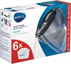 BRITA - Waterfilterkan Marella Cool - Grafiet - 2,4L + 6 MAXTRA+ Waterfilterpatronen -Bol Waterkoker Winkel 1200x1082