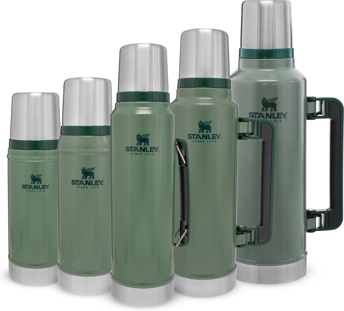 Stanley The Legendary Classic Bottle 1,00L - thermosfles - Hammertone Green Stanley The Legendary Classic Bottle 1,00L - Thermosfles - Hammertone Green -Bol Waterkoker Winkel