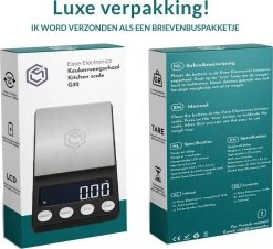 Ease Electronicz Digitale Mini Precisie Keukenweegschaal - 0,01 Tot 200 Gram - 14.2 X 7.5 Cm - Pocket Scale Op Batterij - Weegschaal Keuken -Bol Waterkoker Winkel 1200x1099 3