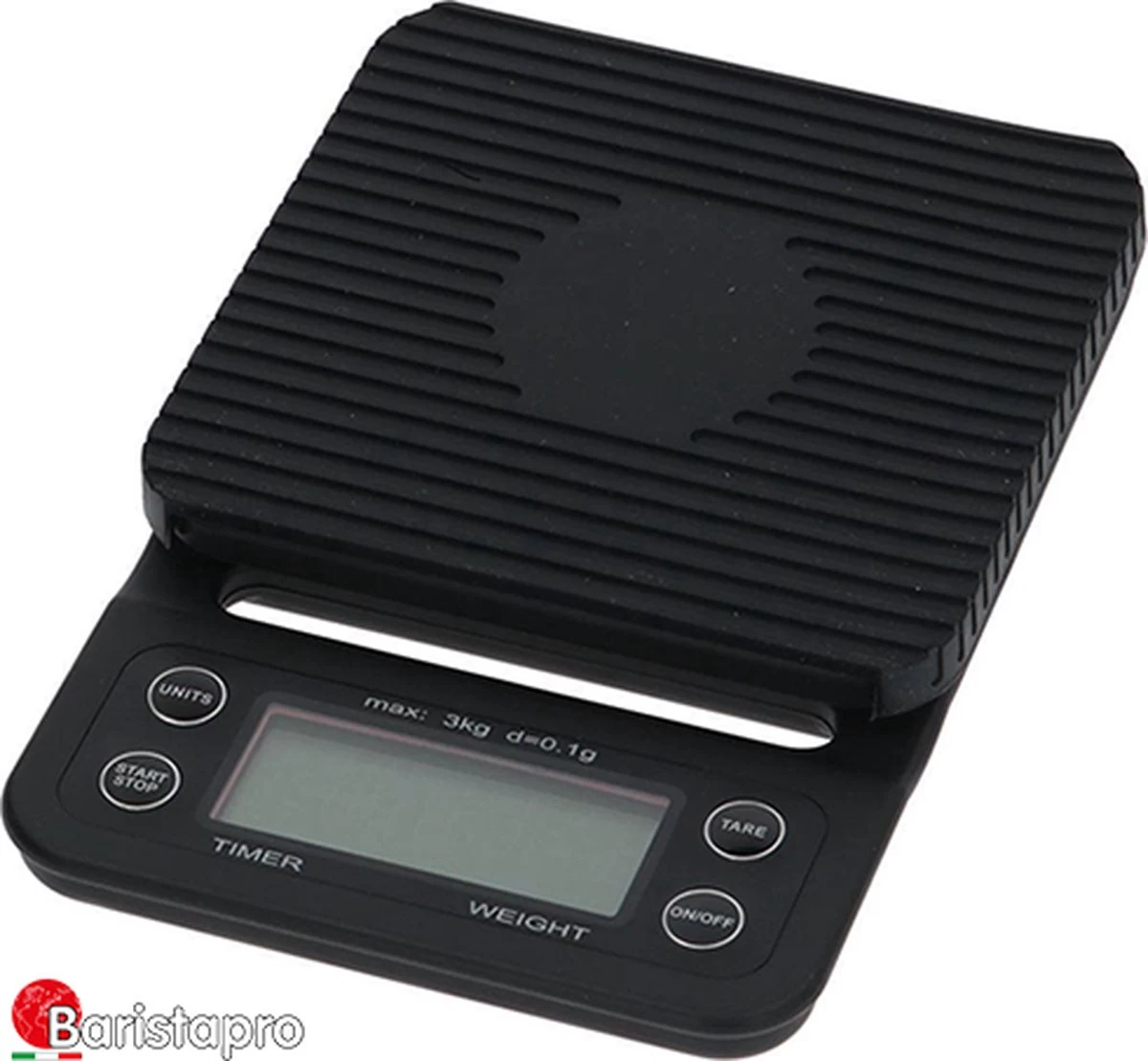 BaristaPro Weegschaal met Timer - 0.1 gram tot 3000 gram + GRATIS BaristaPro microvezeldoek met haak 50x30cm BaristaPro Weegschaal Met Timer - 0.1 Gram Tot 3000 Gram + GRATIS BaristaPro Microvezeldoek Met Haak 50x30cm -Bol Waterkoker Winkel 1200x1109 1