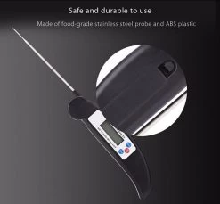 Gohh Digitale Vleesthermometer - Kookthermometer - Suikerthermometer - Inklapbare Sonde - BBQ Thermometer - LCD Scherm - Meter Tot 300 °C - Zwart -Bol Waterkoker Winkel 1200x1112 2