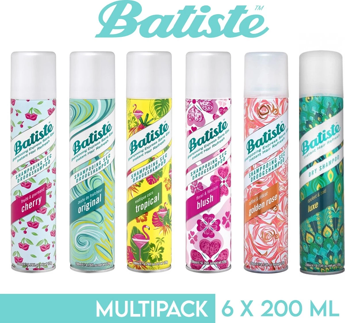 Batiste Droogshampoo Multipack - 6 x 200ml Batiste Droogshampoo Multipack - 6 X 200ml -Bol Waterkoker Winkel 1200x1123 10