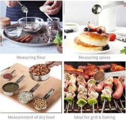 BOTC Maatbeker Set- 8-Delige - Meetlepels - Measuring Spoons - Maatschepjes - RVS - Grijs -Bol Waterkoker Winkel 1200x1146 1