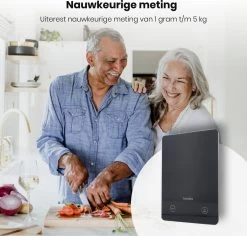 Formilo Digitale Precisie Keukenweegschaal - Weegschaal Keuken Met Tarra Functie - 1gr Tot 5kg - Inclusief Batterijen - Zwart -Bol Waterkoker Winkel 1200x1147 1