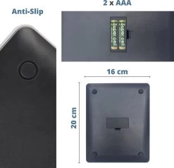 MaxedMore Digitale Keukenweegschaal Met Bluetooth En App - Digitale Precisie Weegschaal Voor Keuken - Tare / Tarra Functie - Weegt Tot 5000 Gram (5kg) - Werkt Op Batterijen - Smart Touch Bediening - Gemaakt Van Gehard Glas Met Antislip -Bol Waterkoker Winkel 1200x1156