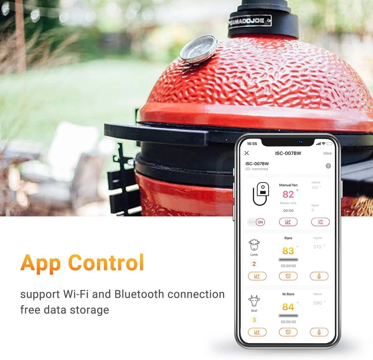 INKBIRD ISC-007BW EU Automatische voedselthermometer voor Big Green Egg, Kamado Joe, Meater, Weber, Primo, Vision Grill, Akorn Kamado, Smoker Controller EU INKBIRD ISC-007BW EU Automatische Voedselthermometer Voor Big Green Egg, Kamado Joe, Meater, Weber, Primo, Vision Grill, Akorn Kamado, Smoker Controller EU -Bol Waterkoker Winkel 1200x1158 2
