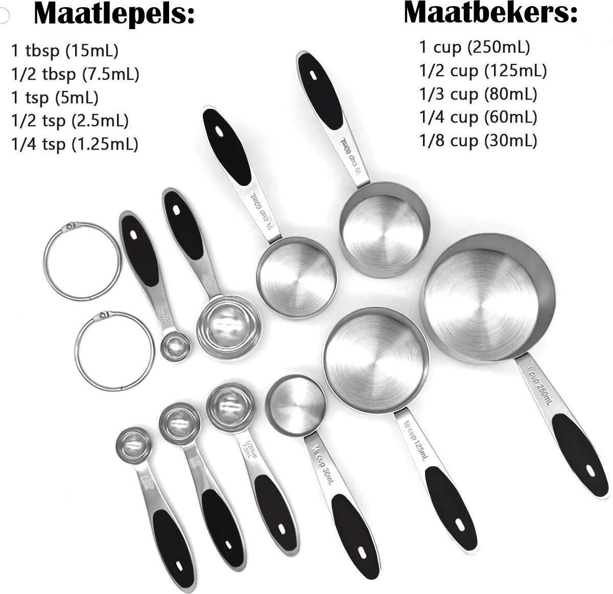 10-delige set Maatlepels & Maatbekers - Hoogwaardig Roestvrij staal (RVS) - Maatlepel Set - Maat Cups & Spoons - met exacte hoeveelheden 10-delige Set Maatlepels & Maatbekers - Hoogwaardig Roestvrij Staal (RVS) - Maatlepel Set - Maat Cups & Spoons - Met Exacte Hoeveelheden -Bol Waterkoker Winkel 1200x1163 2