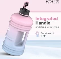 HYDRATE 2,2 Liter Waterfles - Nu Met Easy Drink Cap - Duurzaam En Extra Sterk - BPA Vrij - Ideaal Voor: Sportschool, Dieet, Bodybuilding, Buitensporten, Wandelen En Kantoor, Suikerspin 5 HYDRATE 2,2 Liter Waterfles - Nu Met Easy Drink Cap - Duurzaam En Extra Sterk - BPA Vrij - Ideaal Voor: Sportschool, Dieet, Bodybuilding, Buitensporten, Wandelen En Kantoor, Suikerspin -Bol Waterkoker Winkel 1200x1164 1