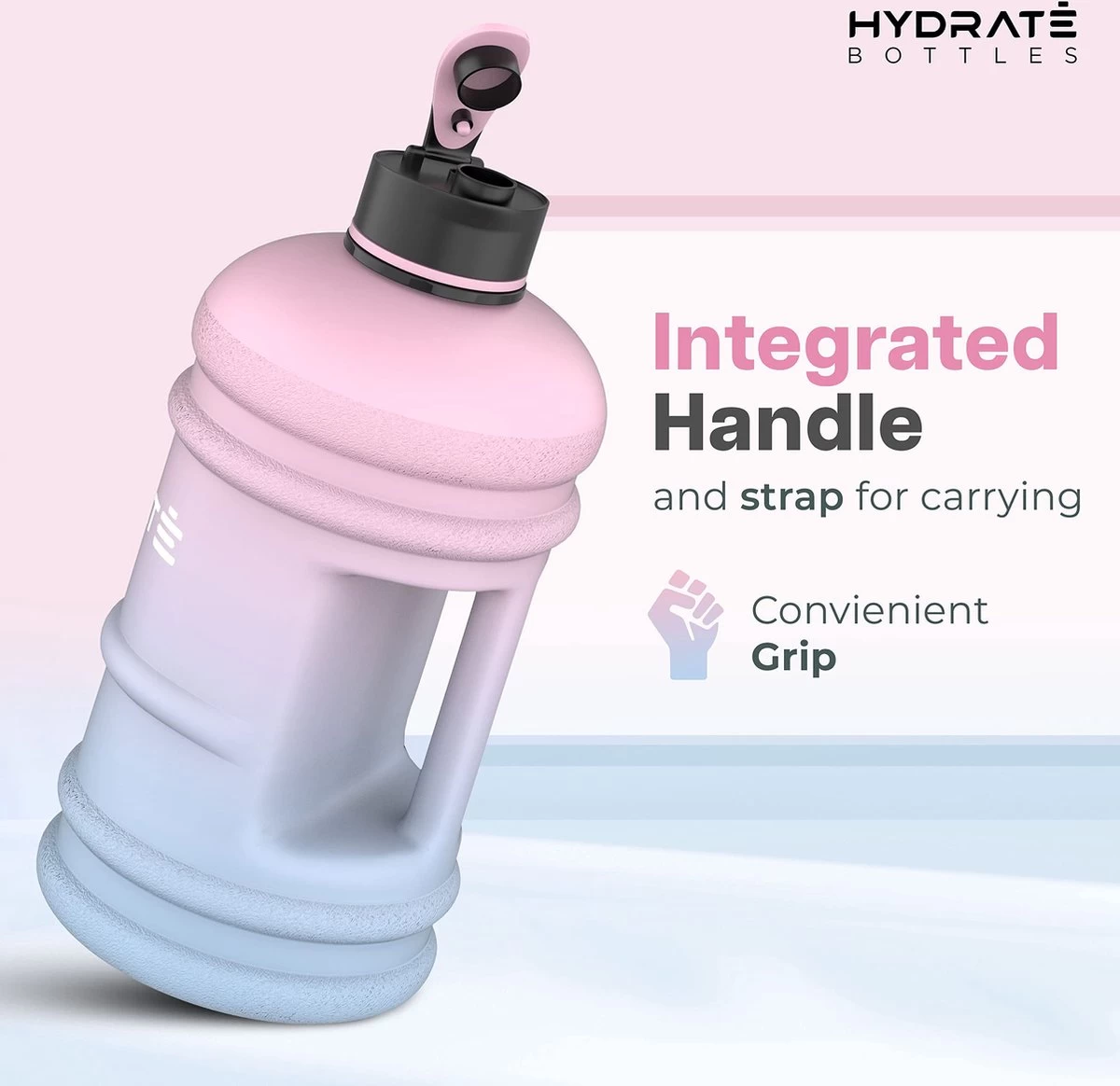 HYDRATE 2,2 liter waterfles - nu met Easy Drink Cap - duurzaam en extra sterk - BPA vrij - ideaal voor: Sportschool, Dieet, Bodybuilding, Buitensporten, Wandelen en Kantoor, Suikerspin HYDRATE 2,2 Liter Waterfles - Nu Met Easy Drink Cap - Duurzaam En Extra Sterk - BPA Vrij - Ideaal Voor: Sportschool, Dieet, Bodybuilding, Buitensporten, Wandelen En Kantoor, Suikerspin -Bol Waterkoker Winkel 1200x1164 1