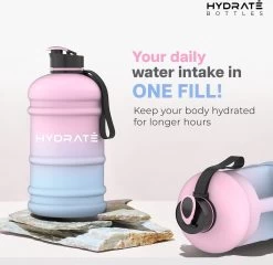 HYDRATE 2,2 Liter Waterfles - Nu Met Easy Drink Cap - Duurzaam En Extra Sterk - BPA Vrij - Ideaal Voor: Sportschool, Dieet, Bodybuilding, Buitensporten, Wandelen En Kantoor, Suikerspin 6 HYDRATE 2,2 Liter Waterfles - Nu Met Easy Drink Cap - Duurzaam En Extra Sterk - BPA Vrij - Ideaal Voor: Sportschool, Dieet, Bodybuilding, Buitensporten, Wandelen En Kantoor, Suikerspin -Bol Waterkoker Winkel 1200x1164 2