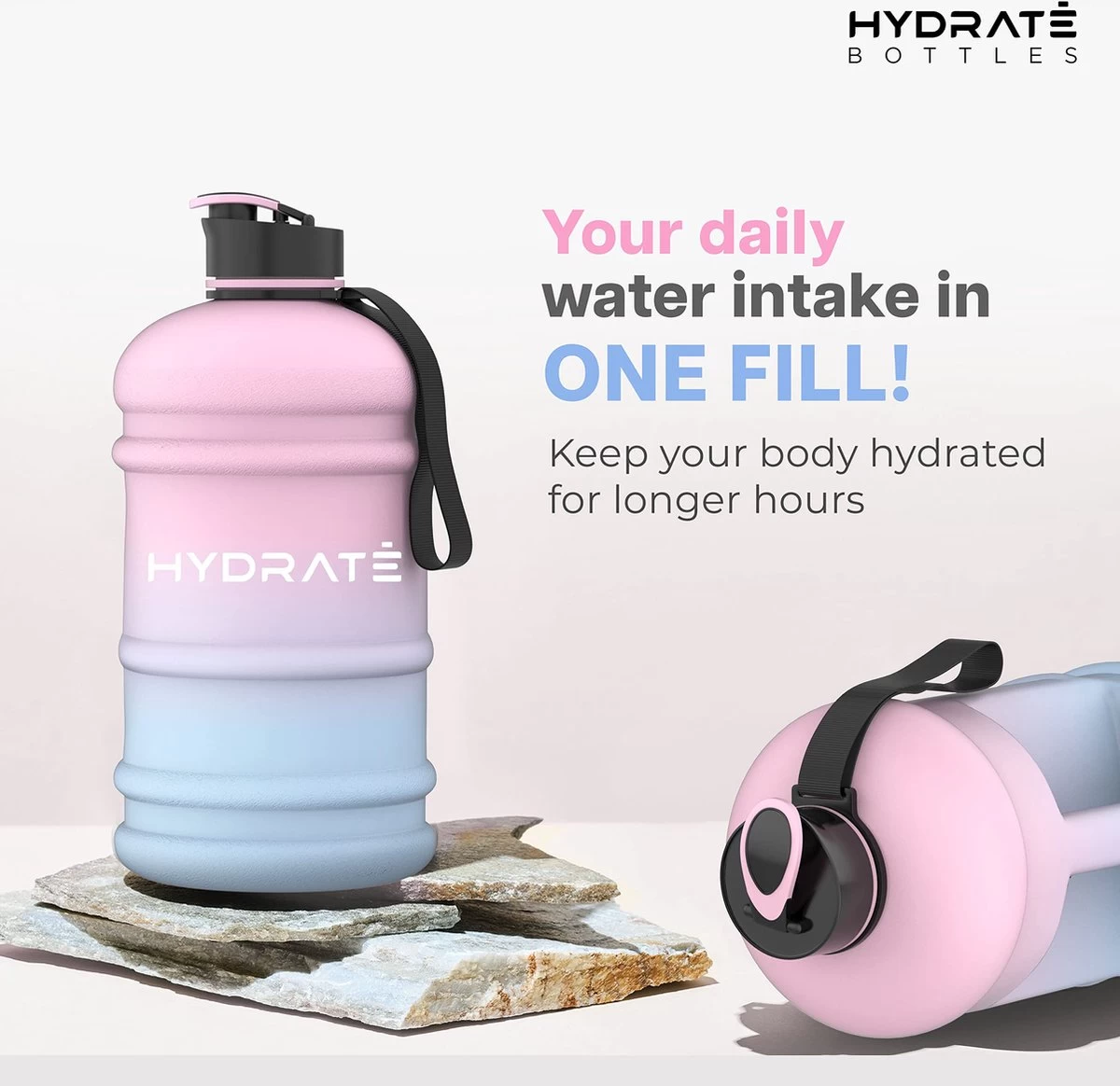 HYDRATE 2,2 liter waterfles - nu met Easy Drink Cap - duurzaam en extra sterk - BPA vrij - ideaal voor: Sportschool, Dieet, Bodybuilding, Buitensporten, Wandelen en Kantoor, Suikerspin HYDRATE 2,2 Liter Waterfles - Nu Met Easy Drink Cap - Duurzaam En Extra Sterk - BPA Vrij - Ideaal Voor: Sportschool, Dieet, Bodybuilding, Buitensporten, Wandelen En Kantoor, Suikerspin -Bol Waterkoker Winkel 1200x1164 2