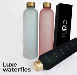 Innovaland Luxe Motivatie Waterfles Roze 1 Liter Drinkfles - BPA Vrij - Volwassenen - Kinderen - Cadeau - Fitnes- Geschenk - Cadeautjes -Bol Waterkoker Winkel 1200x1166 3