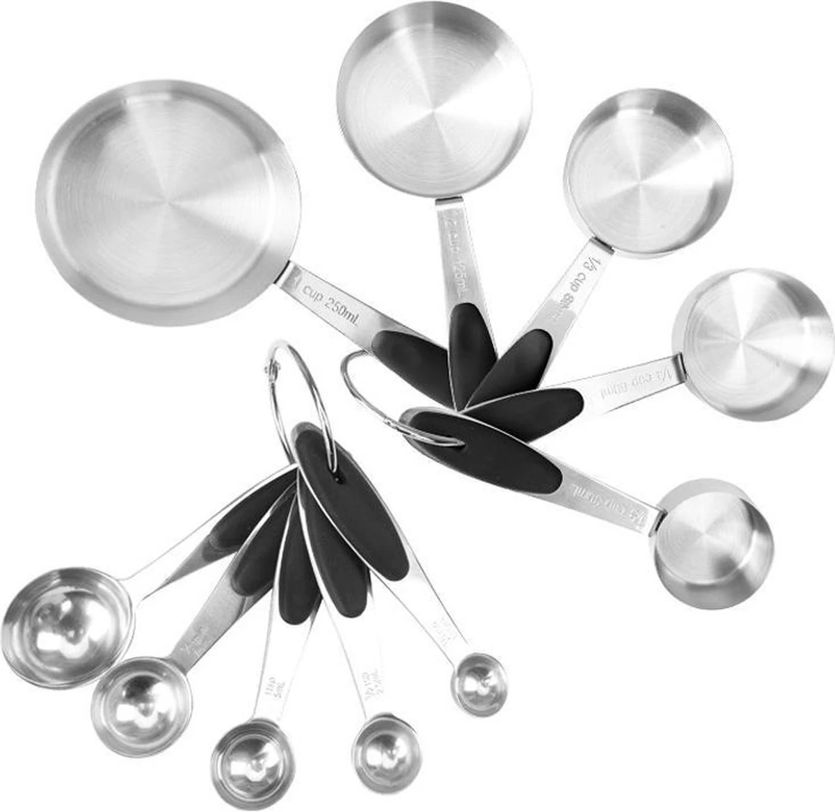 10-delige set Maatlepels & Maatbekers - Hoogwaardig Roestvrij staal (RVS) - Maatlepel Set - Maat Cups & Spoons - met exacte hoeveelheden 10-delige Set Maatlepels & Maatbekers - Hoogwaardig Roestvrij Staal (RVS) - Maatlepel Set - Maat Cups & Spoons - Met Exacte Hoeveelheden -Bol Waterkoker Winkel 1200x1167 3