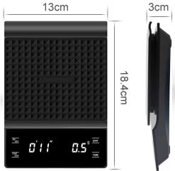 IMTEX - Keukenweegschaal - Koffie Scale - Met Timer - LED Scherm - 3000 Gram - 3 Kilo - Zwart 4 IMTEX - Keukenweegschaal - Koffie Scale - Met Timer - LED Scherm - 3000 Gram - 3 Kilo - Zwart -Bol Waterkoker Winkel 1200x1170 2