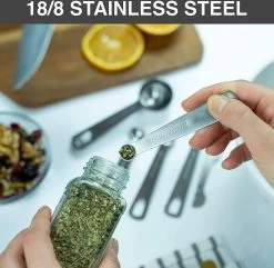 BOTC Maatbeker Set - 11-Delige - Meetlepels - Measuring Spoons - Maatschepjes - RVS -Bol Waterkoker Winkel 1200x1172 1