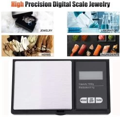 Imtex Precisie Weegschaal - Keukenweegschaal - Tot 1000 Gram - Zwart -Bol Waterkoker Winkel 1200x1178 2