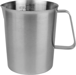 Krumble Maatbeker Met Schenktuit - Maatbekers - Meetbeker Voor Koken En Bakken - Maatkan - Kookgerei - Mengbeker - Blender Beker - RVS - 1 Liter - 12 X 15 X 13 Cm (Ixbxh) - Zilver -Bol Waterkoker Winkel 1200x1180 1
