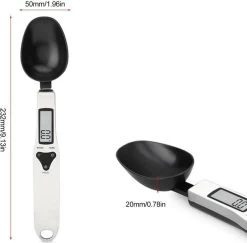 GrandKitchen - Digitale Lepelweegschaal Tot 500 Gram - RVS -Weeglepel