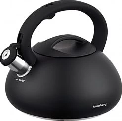 Fluitketel Waterkoker Mat Zwart 2.7 L ‘’Black Amethyst‘’ RVS – Inductie - Vatwasser -Bol Waterkoker Winkel 1200x1184 8